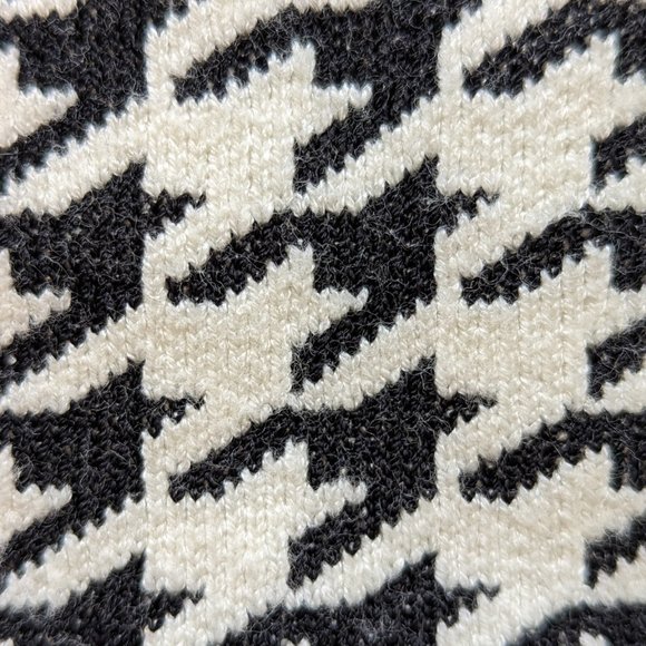 ZARA Black & White Jersey Knit Coat - Picture 6 of 16